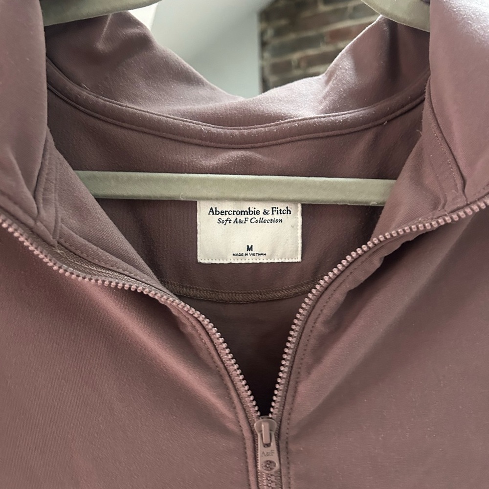Free People Brown Quarter-Zip Pullover - Picture 2 of 4